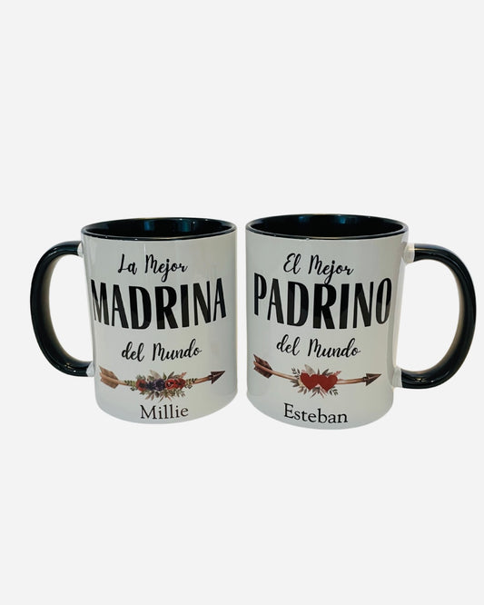 Padrino and madrina mugs