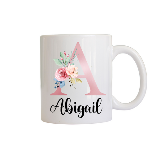 Personalized letter mug with picture